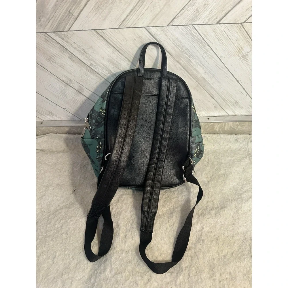 LOUNGEFLY  HARRY POTTER SLYTHERIN SNAKE GREEN BLACK MINI BACKPACK BAG UNISEX